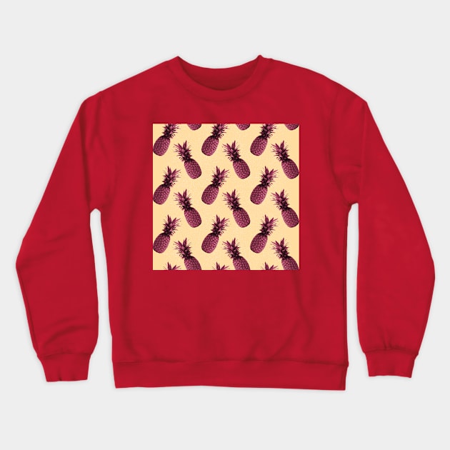 Peppy Pineapple Crewneck Sweatshirt by StudioGrafiikka